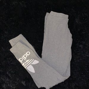 Light Gray Adidas Leggings